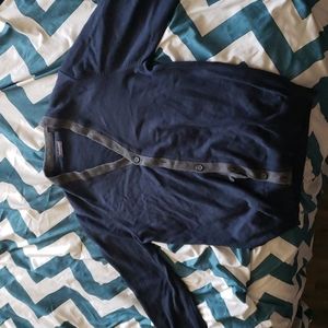Blue cardigan